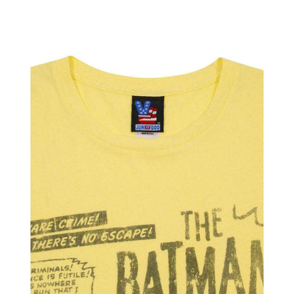 Yellow - Back - Junk Food Mens Batman T-Shirt