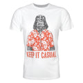 White - Front - Star Wars Mens Darth Vader Casual T-Shirt