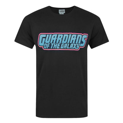 Black - Front - Guardians Of The Galaxy Mens Logo T-Shirt