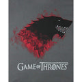 Charcoal - Side - Game of Thrones Mens Bloody Direwolf Stark T-Shirt