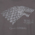 Grey - Side - Game of Thrones Mens Winter Is Coming Stark T-Shirt