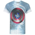 Multicoloured - Front - Captain America Civil War Mens Shield Sublimation T-Shirt