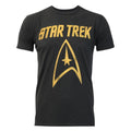 Black - Front - Junk Food Mens Logo Star Trek T-Shirt