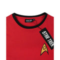 Red - Back - Star Trek Mens Security And Operations Uniform T-Shirt