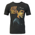 Black - Front - Junk Food Mens Portrait Spock Star Trek T-Shirt