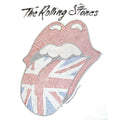 White - Side - Amplified Womens-Ladies UK Diamante Lick The Rolling Stones T-Shirt