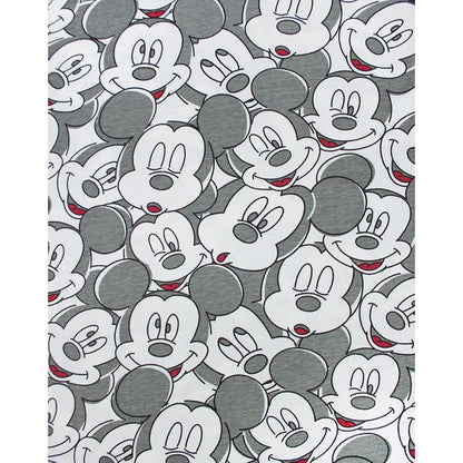 White-Grey - Lifestyle - Mickey Mouse Mens Faces All-Over Print T-Shirt