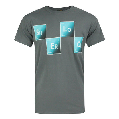 Charcoal - Front - Plan 9 Mens Bad Breaking Sherlock Holmes T-Shirt