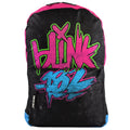 Black-Pink-Blue - Front - Rock Sax Blink 182 Backpack