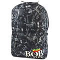 Black-Grey - Back - Rock Sax Collage Bob Marley Backpack