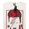 White-Red - Side - Amplified Womens-Ladies Aladdin Sane David Bowie T-Shirt