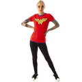 Red - Lifestyle - Wonder Woman Womens-Ladies Metallic Logo T-Shirt