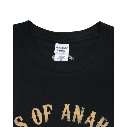 Black - Back - Sons Of Anarchy Mens Charming CA T-Shirt