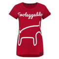 Red - Front - Two Legged Dog Womens-Ladies Logo T-Shirt