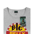 Grey - Back - Arrow Womens-Ladies Big Belly Burger T-Shirt