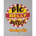 Grey - Side - Arrow Womens-Ladies Big Belly Burger T-Shirt