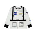White-Black - Side - NASA Boys Astronaut Uniform Long-Sleeved Pyjama Set