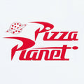 White-Red - Side - Toy Story Womens-Ladies Ringer Pizza Planet T-Shirt