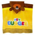 Yellow - Back - Hey Duggee Childrens-Kids Hooded Towel