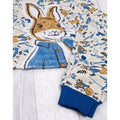 Blue-Cream - Side - Peter Rabbit Childrens-Kids Pyjama Set