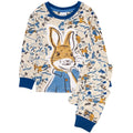 Blue-Cream - Front - Peter Rabbit Childrens-Kids Pyjama Set