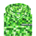 Green - Side - Minecraft Boys Creeper Pixel Dressing Gown