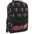 Black-Red - Front - Rock Sax Heavy Metal Power Motley Crue Backpack