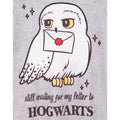 Grey Marl - Side - Harry Potter Girls Hedwig Hogwarts Nightie