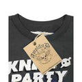 Charcoal - Back - Amplified Womens-Ladies Knife Party T-Shirt