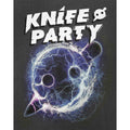 Charcoal - Side - Amplified Womens-Ladies Knife Party T-Shirt