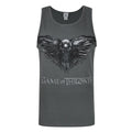 Charcoal - Front - Game of Thrones Mens Three Eyed Raven Vest