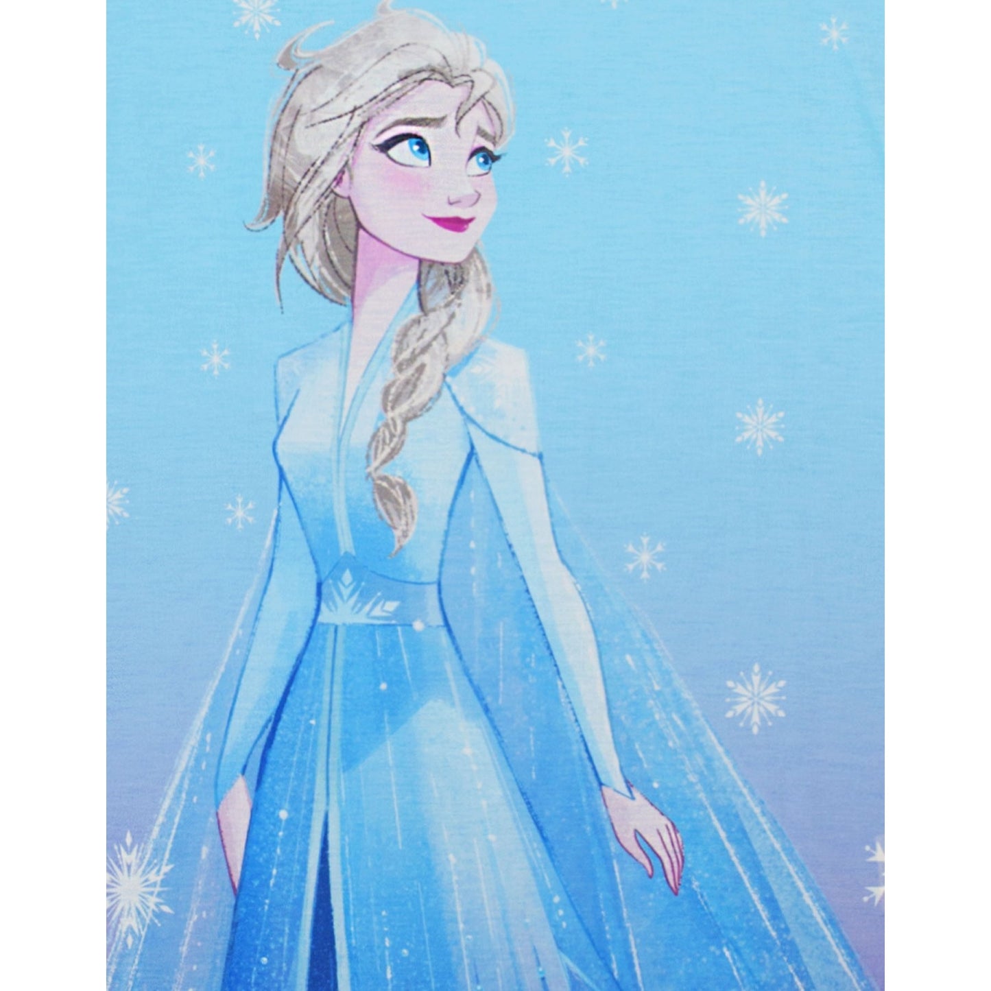 Blue - Side - Frozen Girls Elsa Nightie