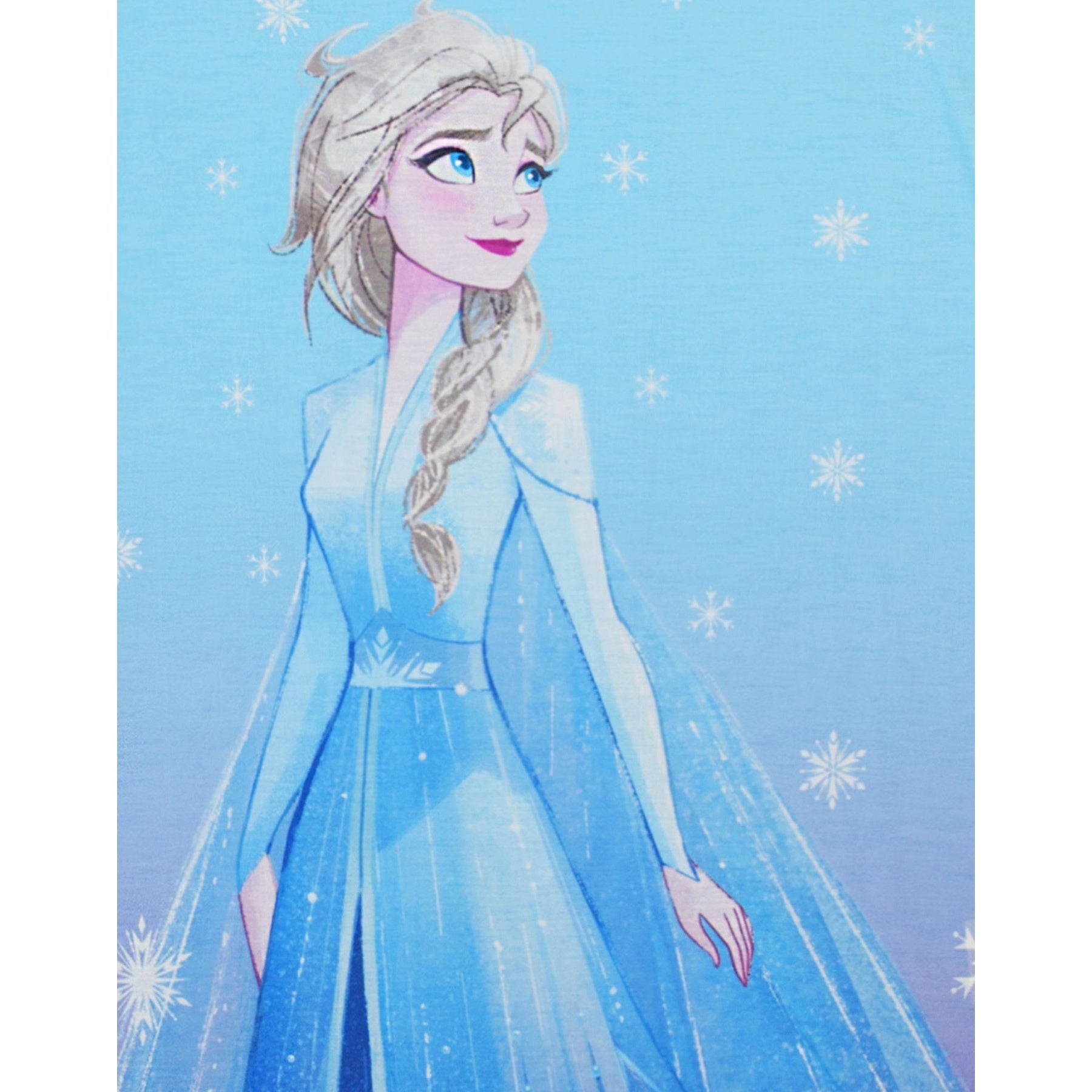 Blue - Side - Frozen Girls Elsa Nightie