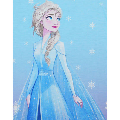 Blue - Side - Frozen Girls Elsa Nightie