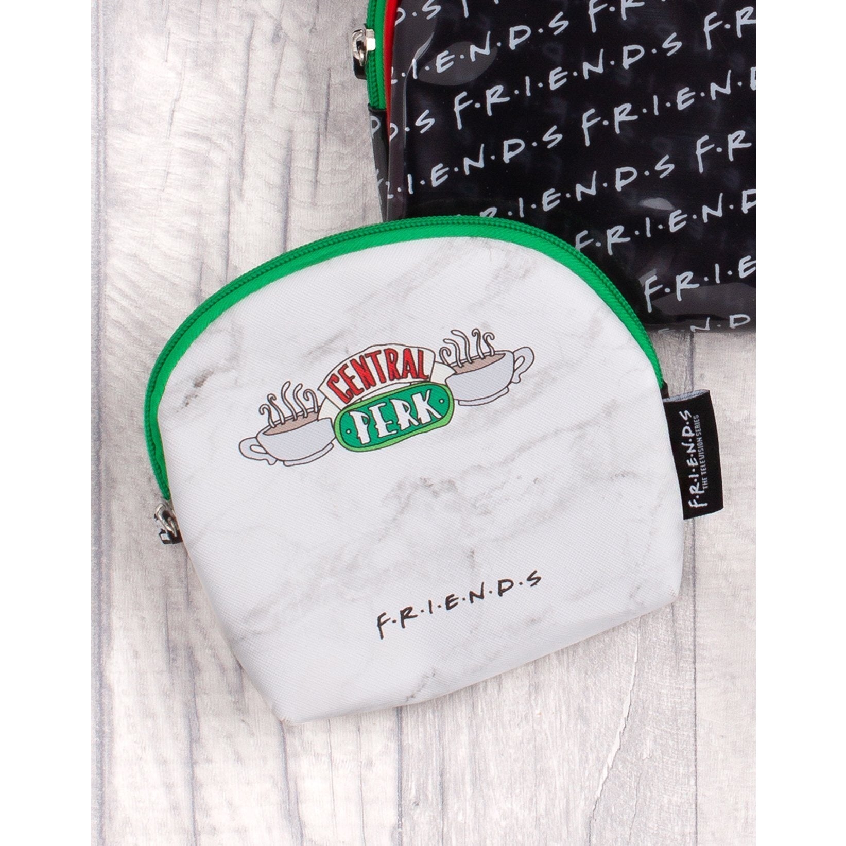 Black-White-Green - Side - Friends Cosmetic Case Set (Pack of 3)