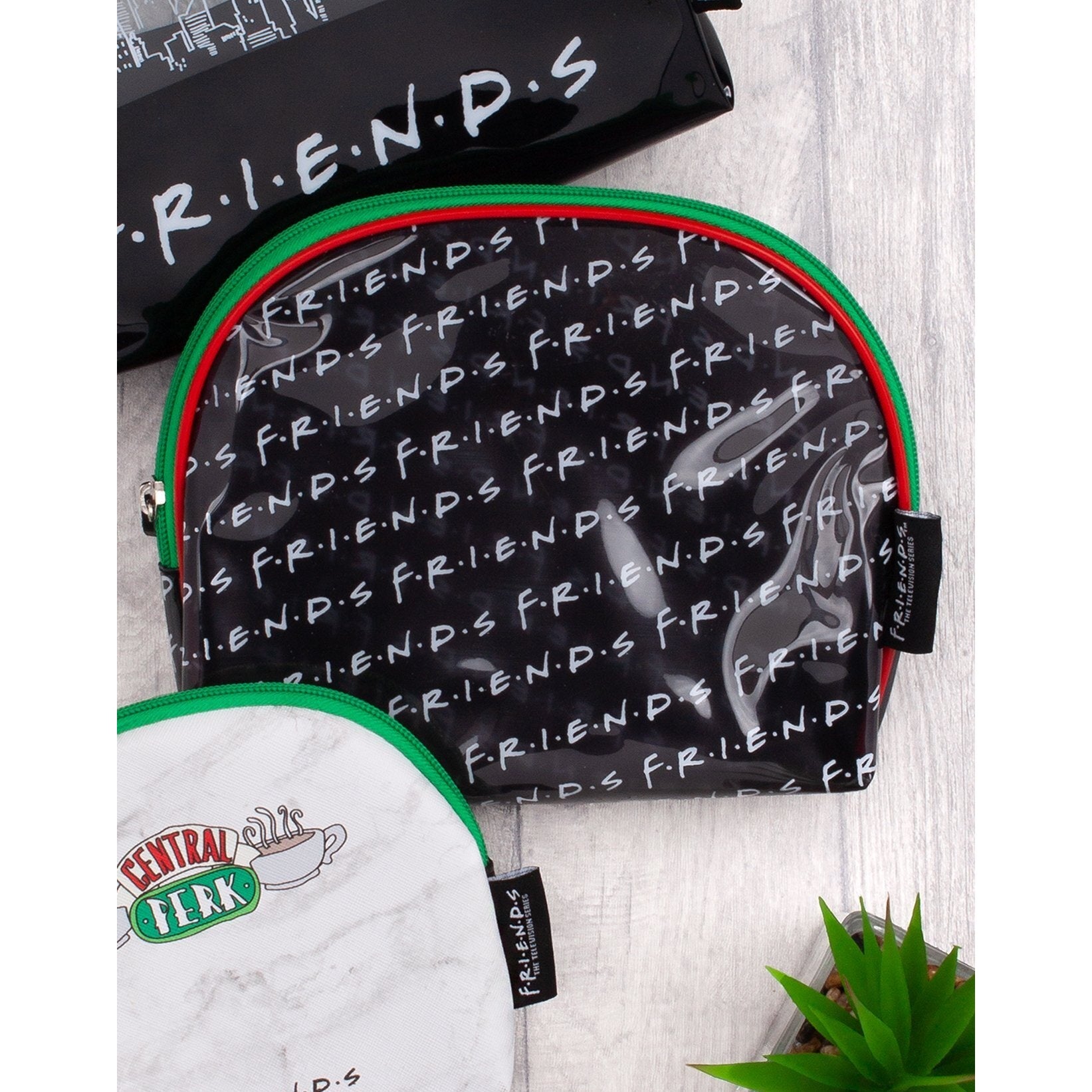 Black-White-Green - Lifestyle - Friends Cosmetic Case Set (Pack of 3)