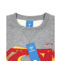 Grey - Back - Superman Mens Stencil Sweatshirt