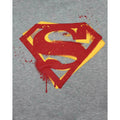 Grey - Side - Superman Mens Stencil Sweatshirt