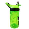 Green - Pack Shot - Minecraft Childrens-Kids Creeper Lunch Bag And Bottle Set