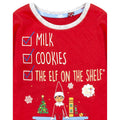 Red-Blue - Pack Shot - The Elf on the Shelf Childrens-Kids Christmas Long Pyjama Set