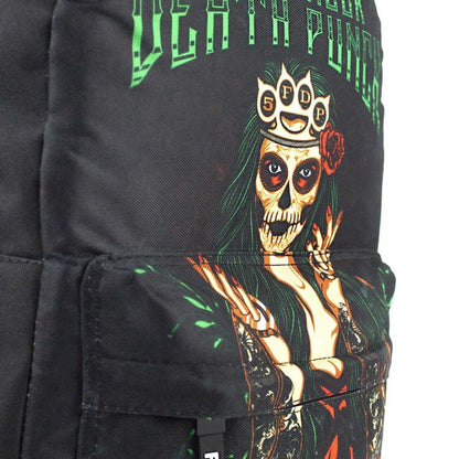 Black - Close up - Rock Sax Day Of Dead Five Finger Death Punch Backpack