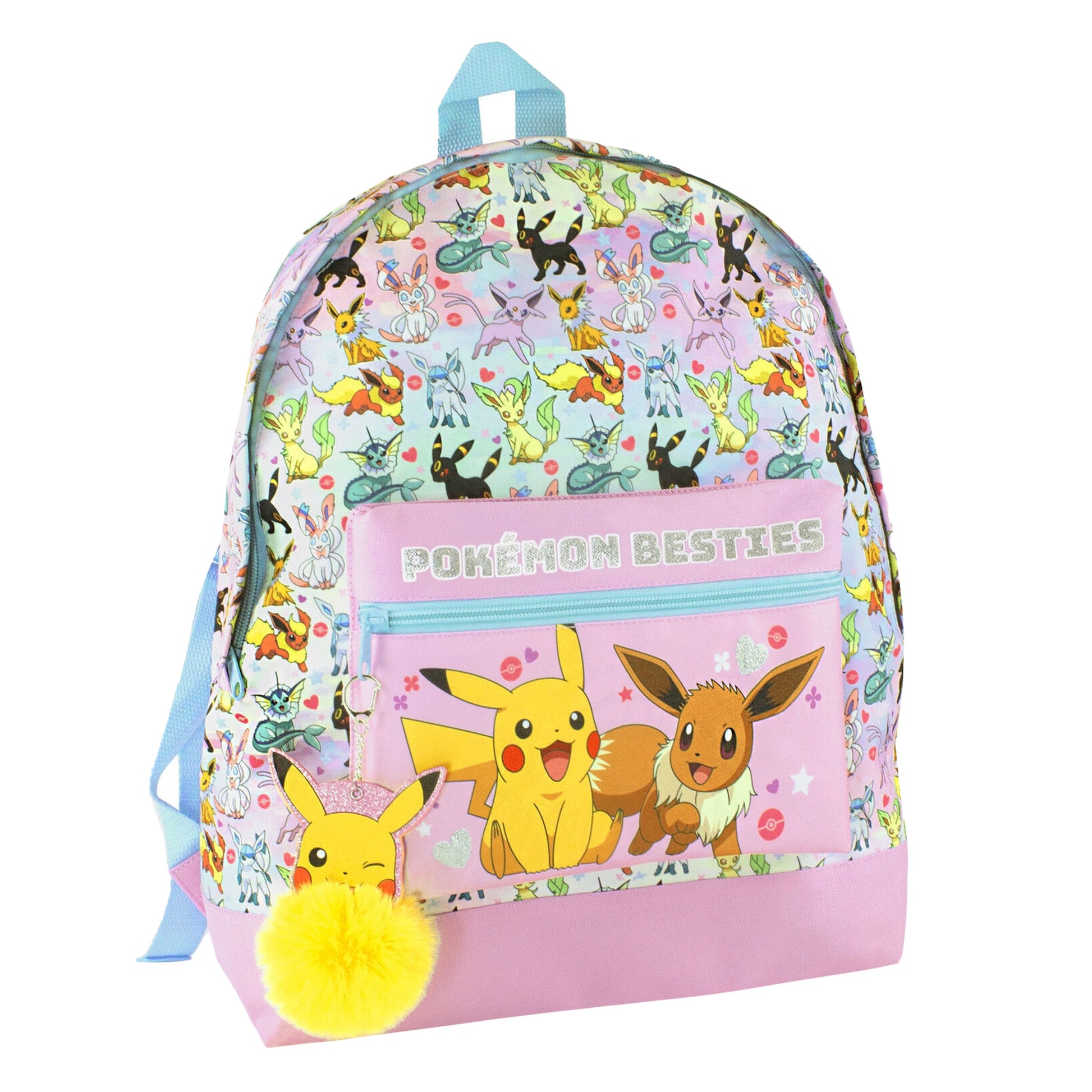 Multicoloured Print - Pack Shot - Pokemon Girls Besties Glitter Pikachu Backpack