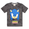Grey - Side - Sonic The Hedgehog Boys Gaming Short Pyjama Set