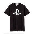 Black-Grey - Side - Playstation Mens Logo Long Pyjama Set