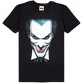 Black - Front - The Joker Mens Face T-Shirt