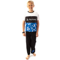 Black-White-Blue - Back - Playstation Boys Logo Pyjama Set