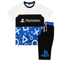 Black-White-Blue - Front - Playstation Boys Logo Pyjama Set