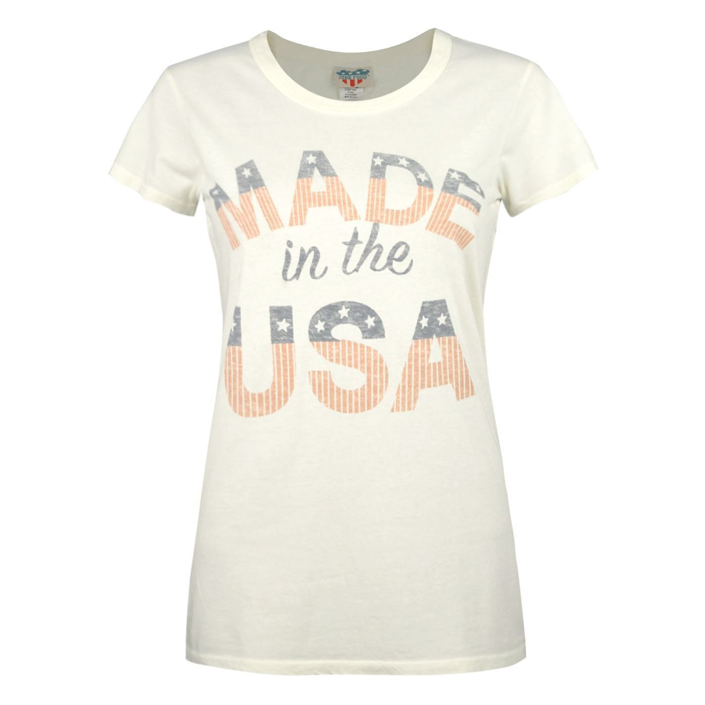 Off White - Front - Junk Food Womens-Ladies Made In The USA T-Shirt