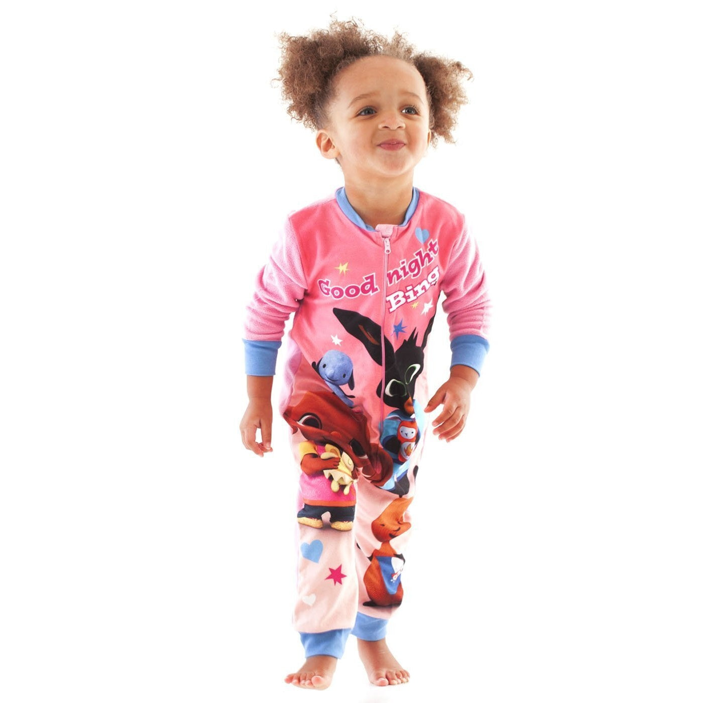 Pink - Back - Bing Bunny Girls Good Night Bing Bodysuit