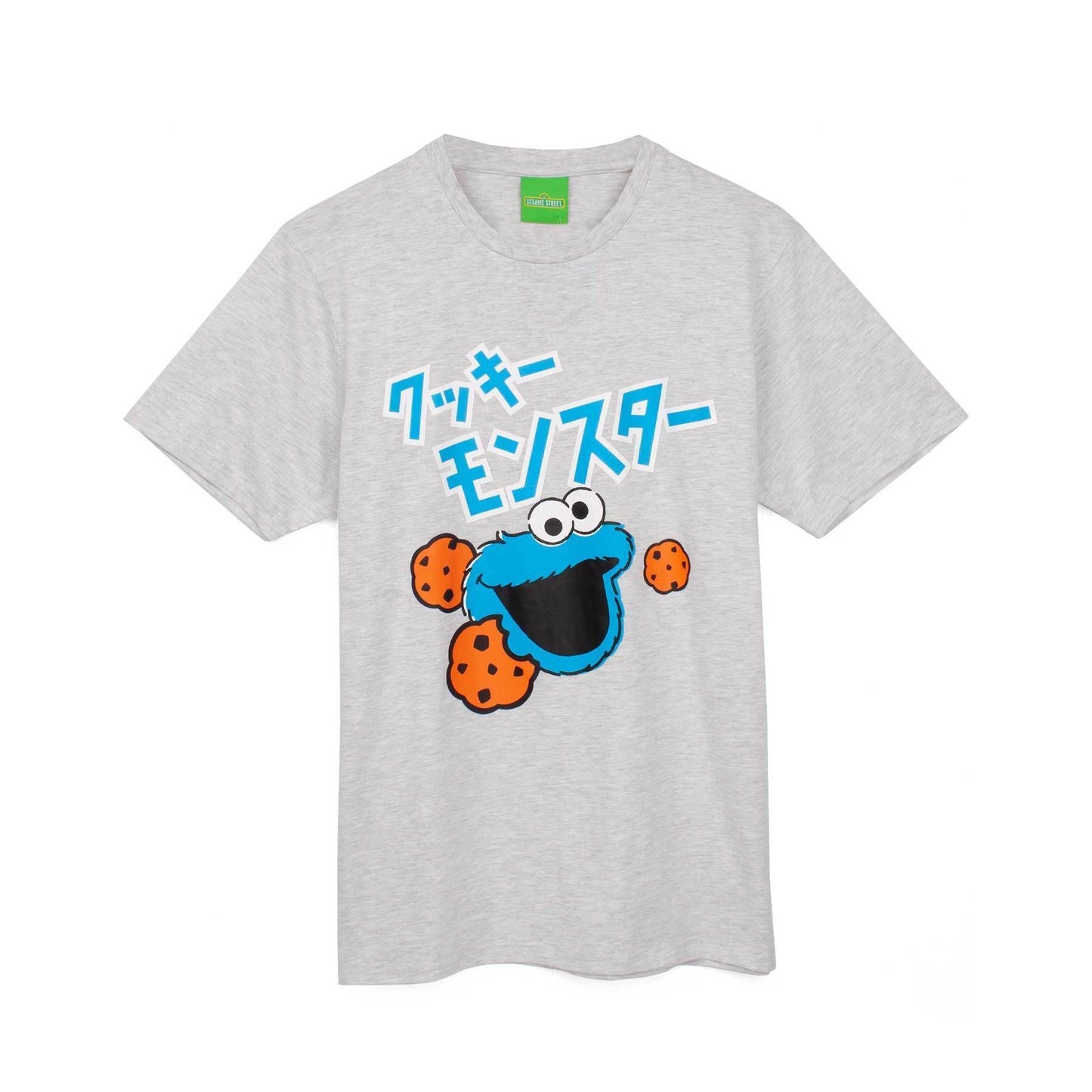 Blue - Back - Sesame Street Mens Cookie Monster Pyjama Set